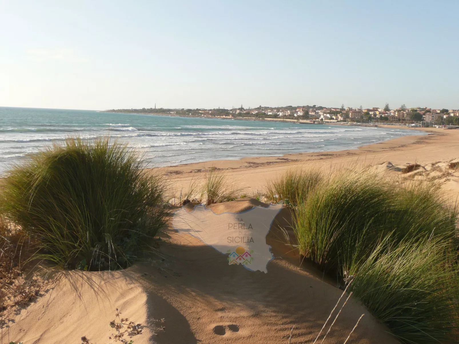 Schöner Bungalow direkt am Sandstrand auf Sizilien-Dehors