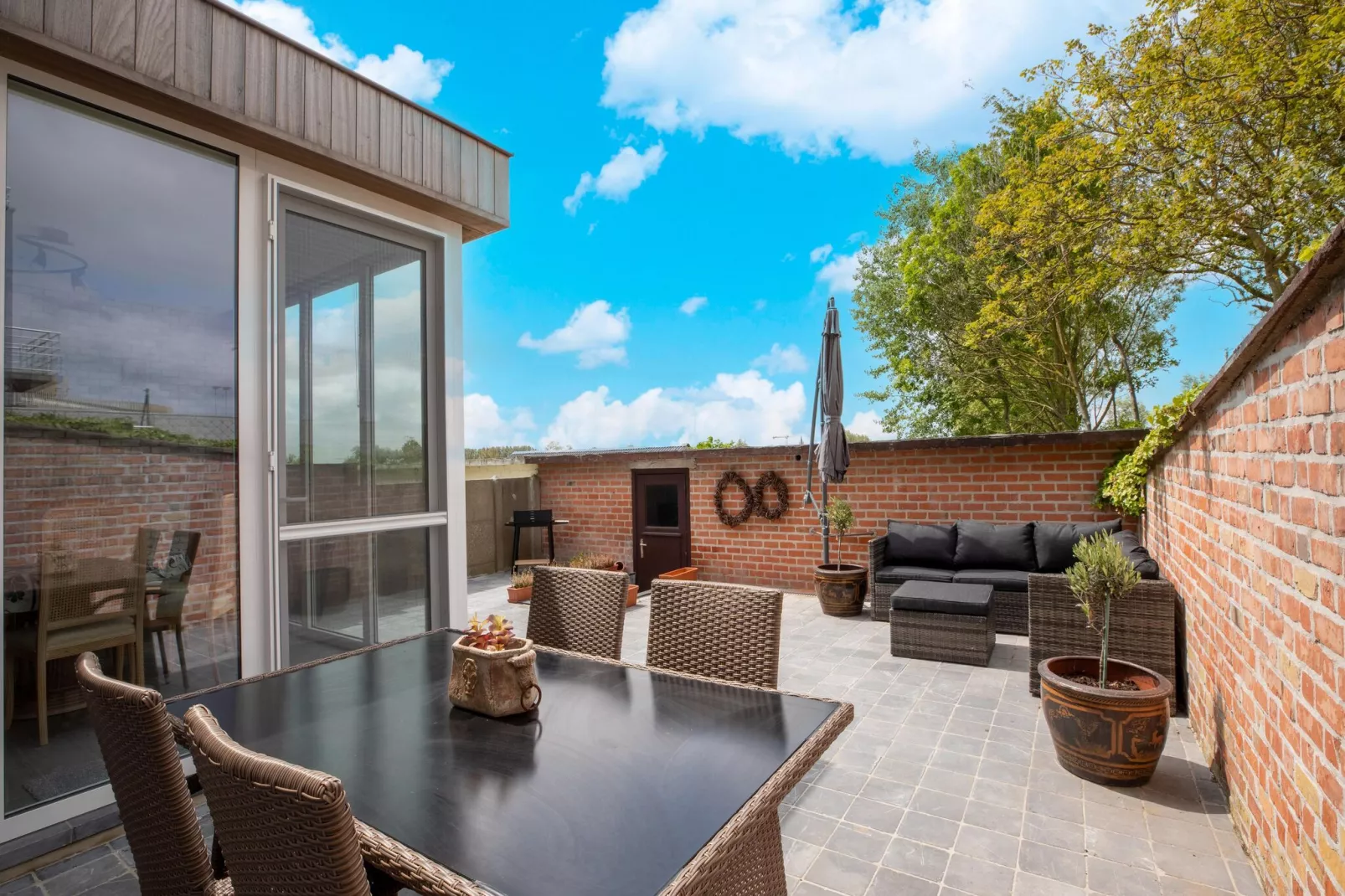 Vakantiehuis Westende-Bad-Terrassenbalkon
