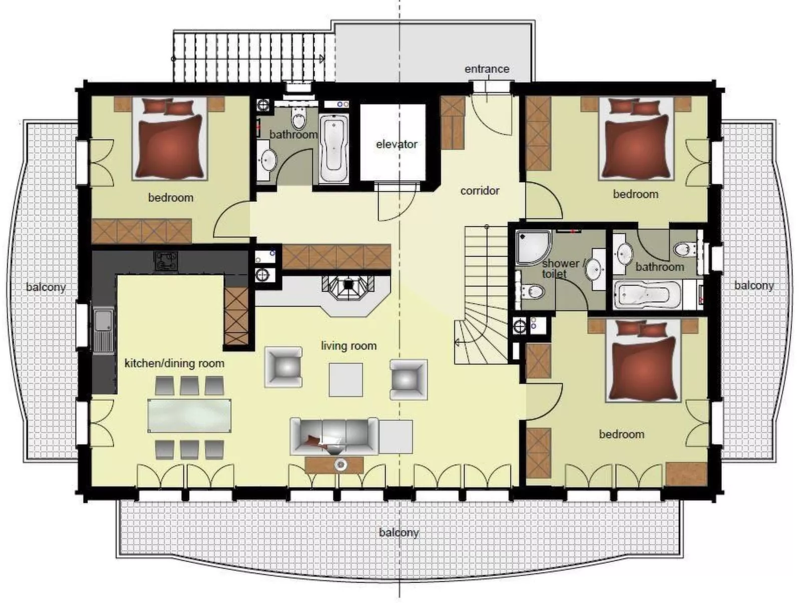 Apartment Bränderli-Inside