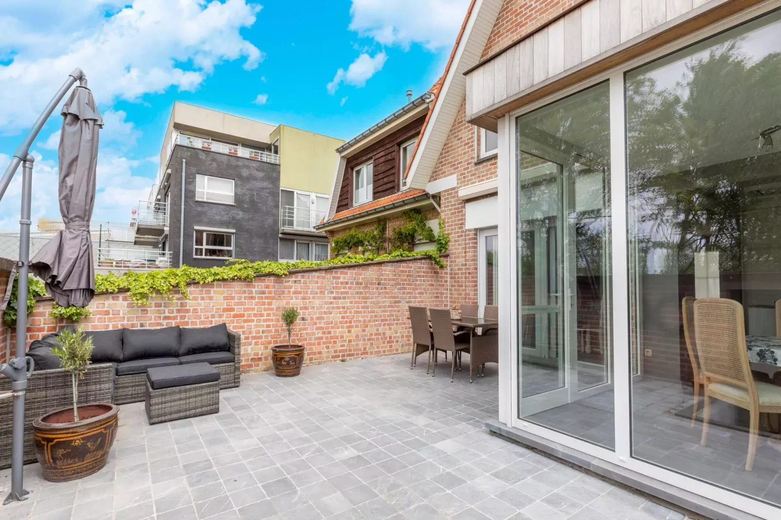 Vakantiehuis Westende-Bad-Terrassenbalkon