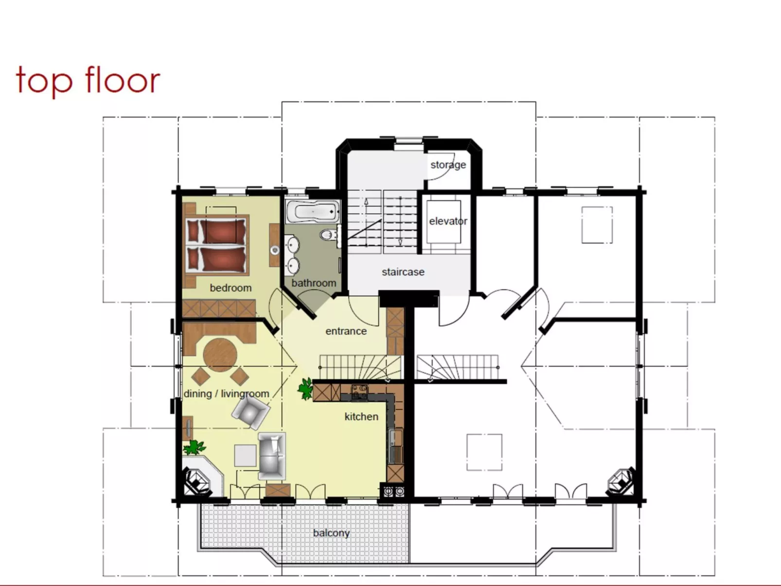 Apartment St. Louis 3.5-Drinnen