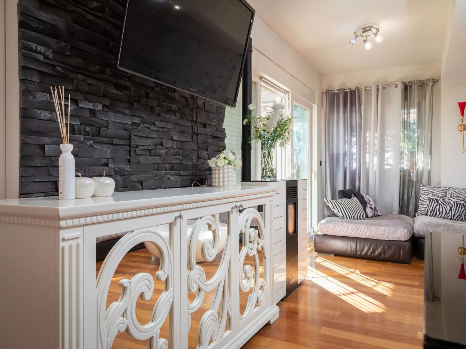 Appartement am Strand mit schöner großer Terrasse-Dedans