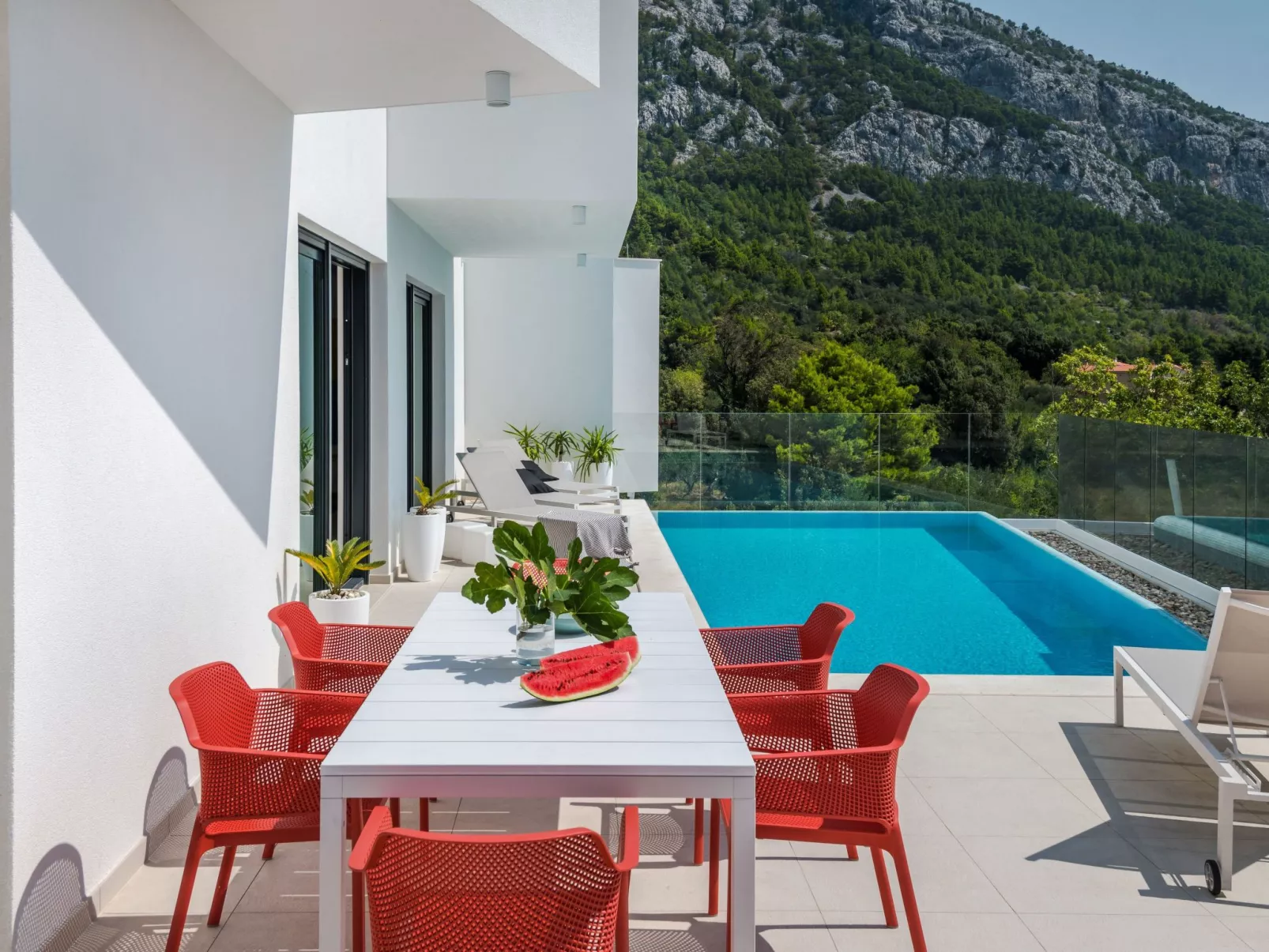 Schöne Villa Zvizdan mit Infinity-Pool-Outside