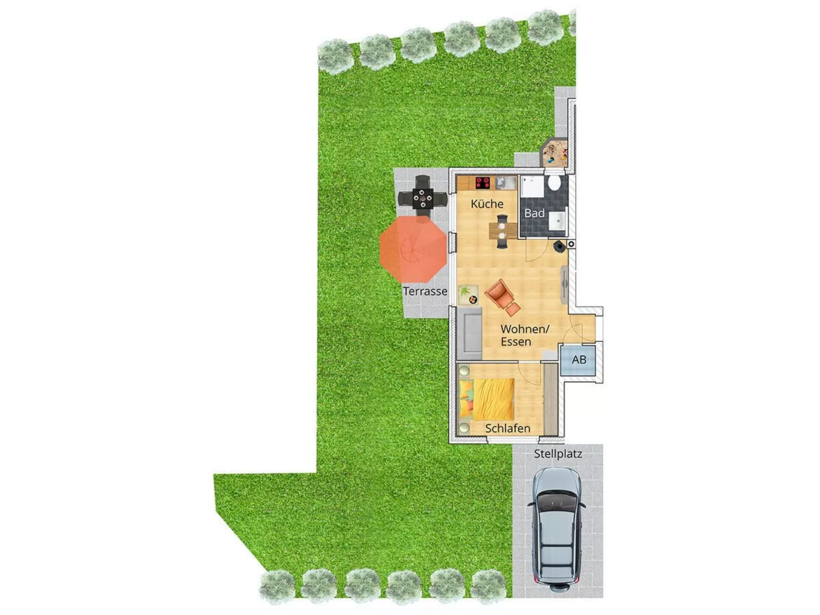 Gesamte Wohnung in Burhave mit Eigener Terrasse-Drinnen