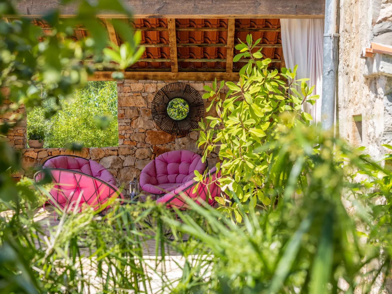 In Rudina mit Privatem Pool-Draußen