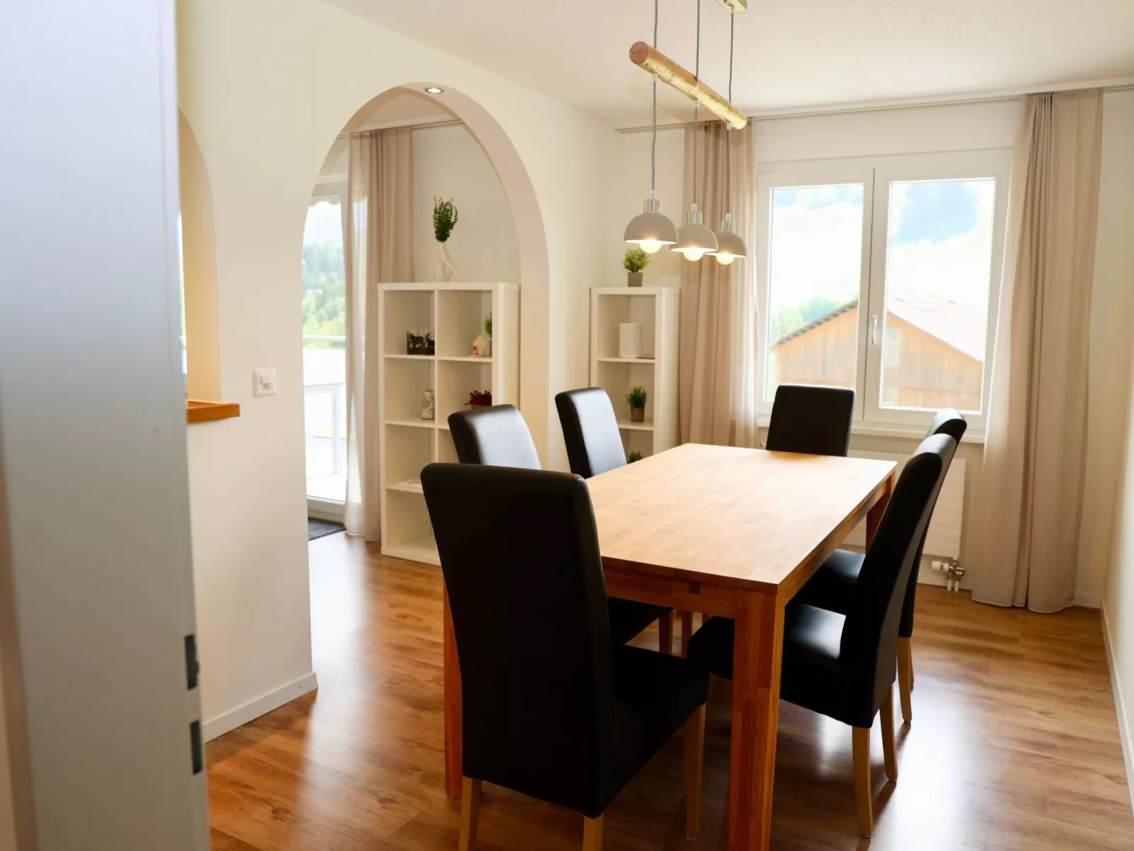 Panoramablick-Drinnen