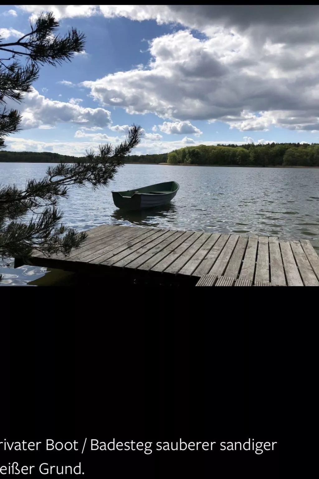Reetdach Ferienhaus am Lübbesee Sauna Bootsteg neu-Outside