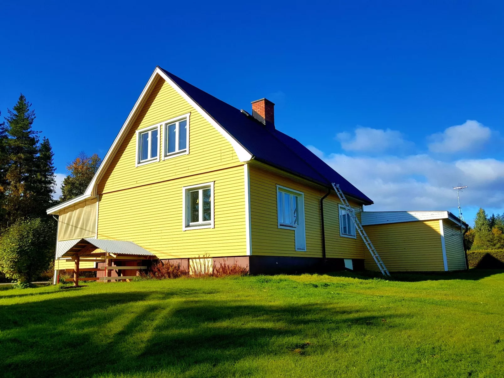 Gemütliches Ferienhaus in der Wildnis Lapplands-Draußen