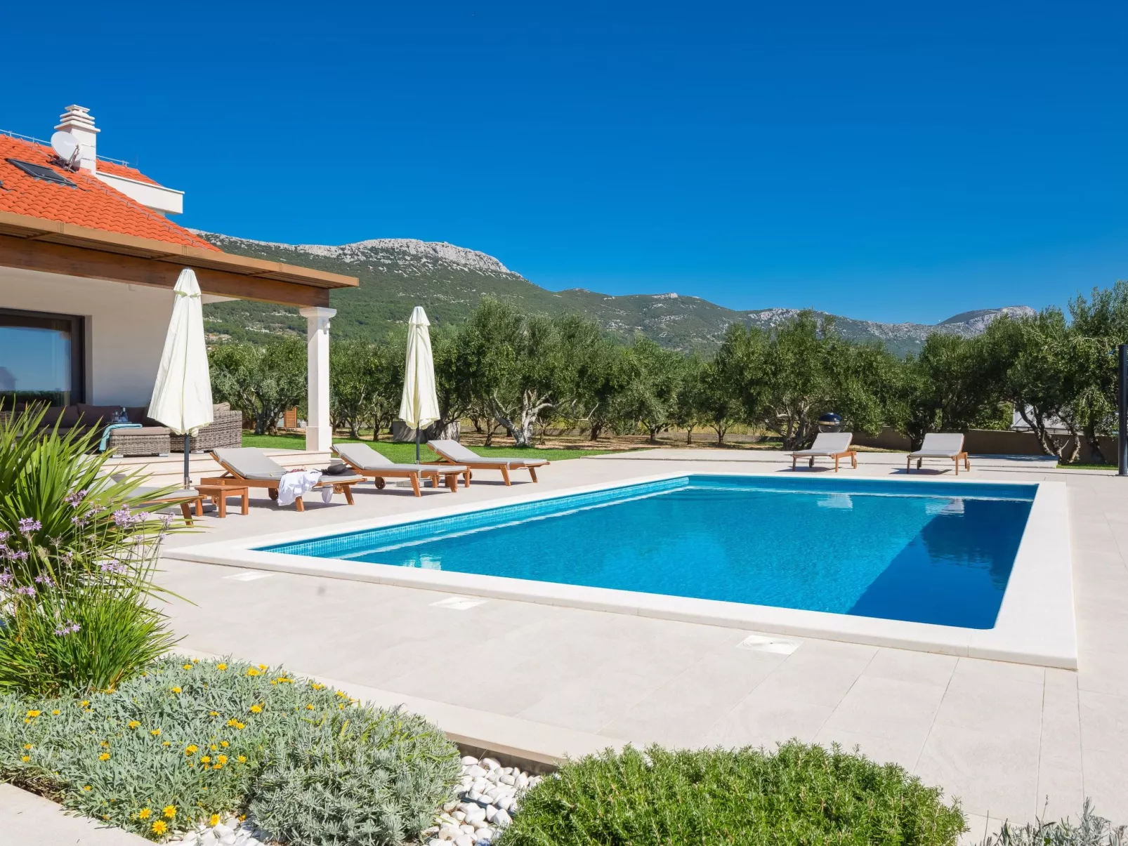 Villa "Cvita" mit eigenem Pool-Draußen