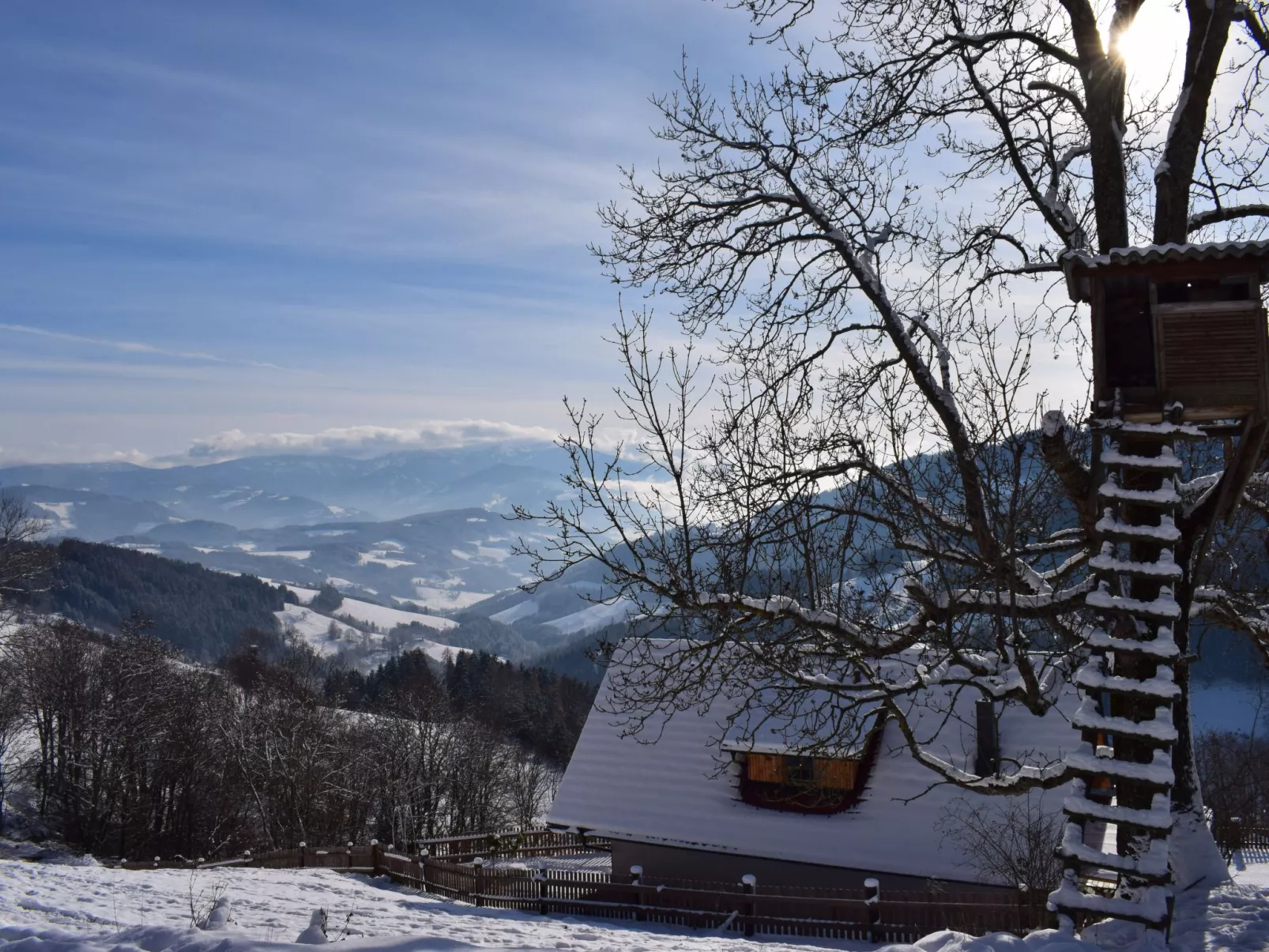 Alm-Ferienhaus-Draußen