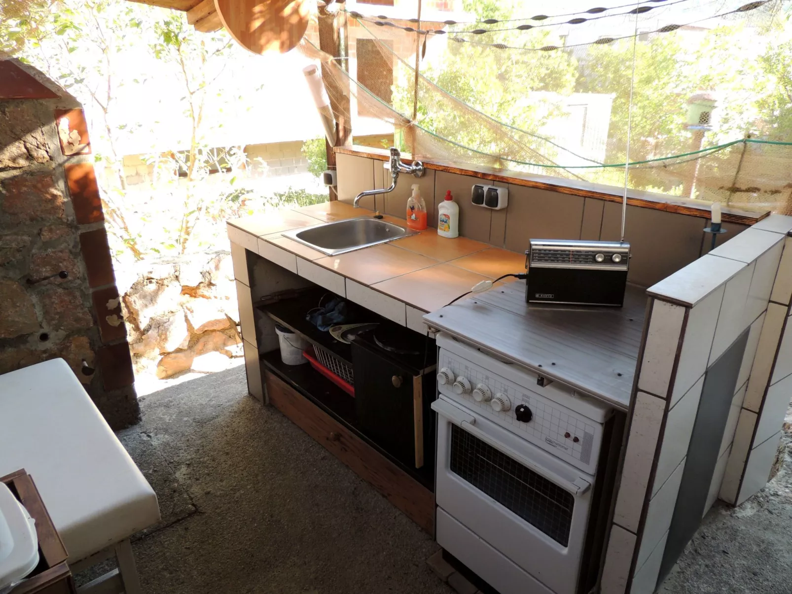 Studio mit Terrasse für zwei Personen-Draußen