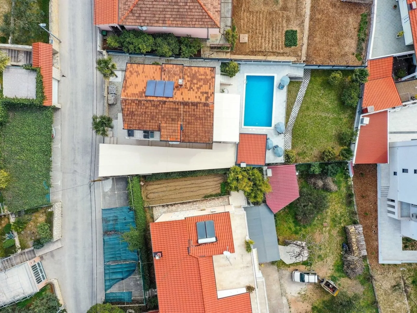 Villa Urban in Trogir mit privatem beheiztem Pool-Dehors