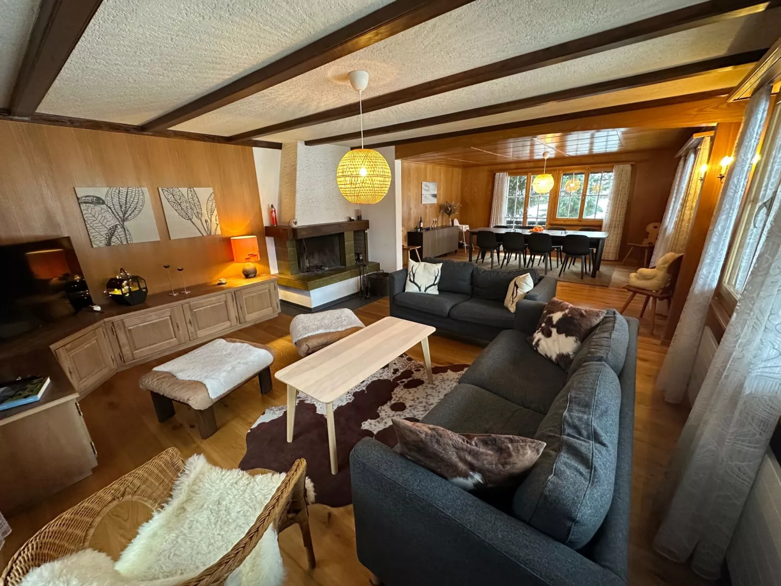 Chalet Finkenwiese - für 8 Erwachsene und 5 Kinder-Drinnen