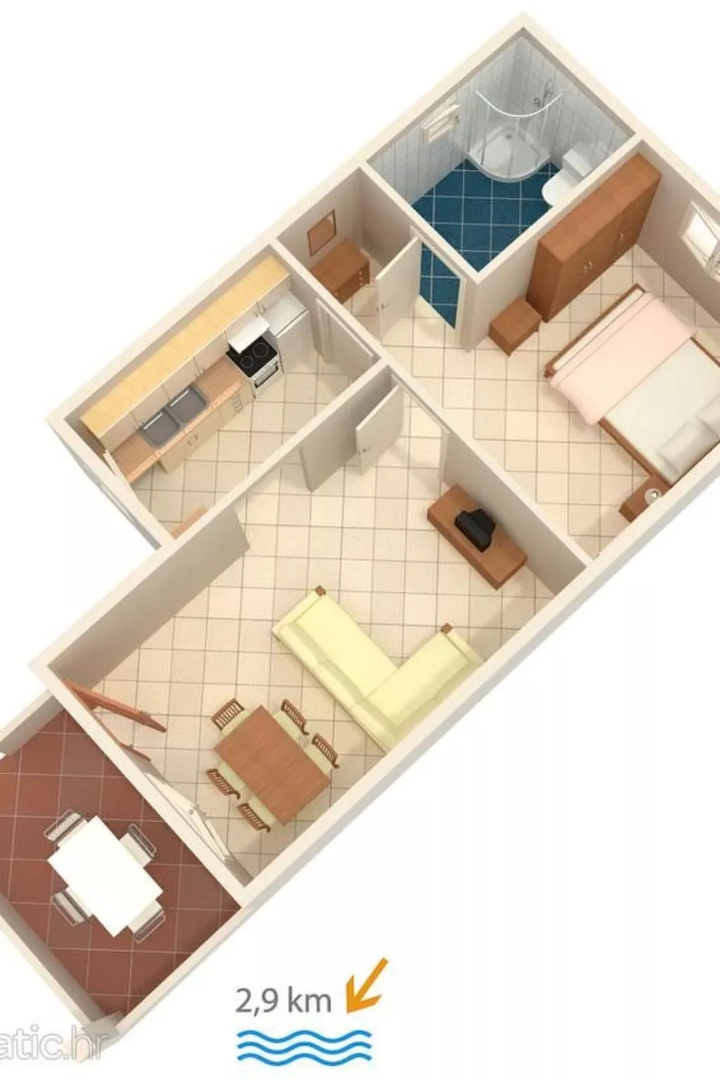 Apartment in Pula, Kroatien mit hohen Gästebewertungen-Inside