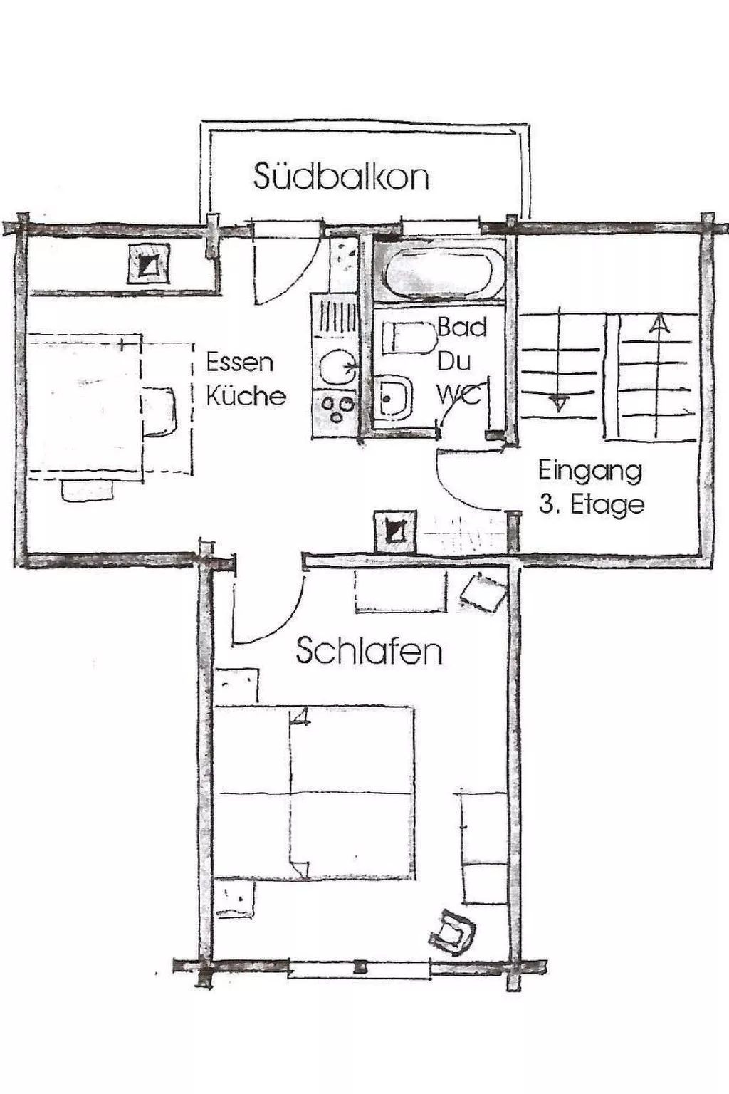 Sonnige Dachwohnung im schönen Lungern-Inside