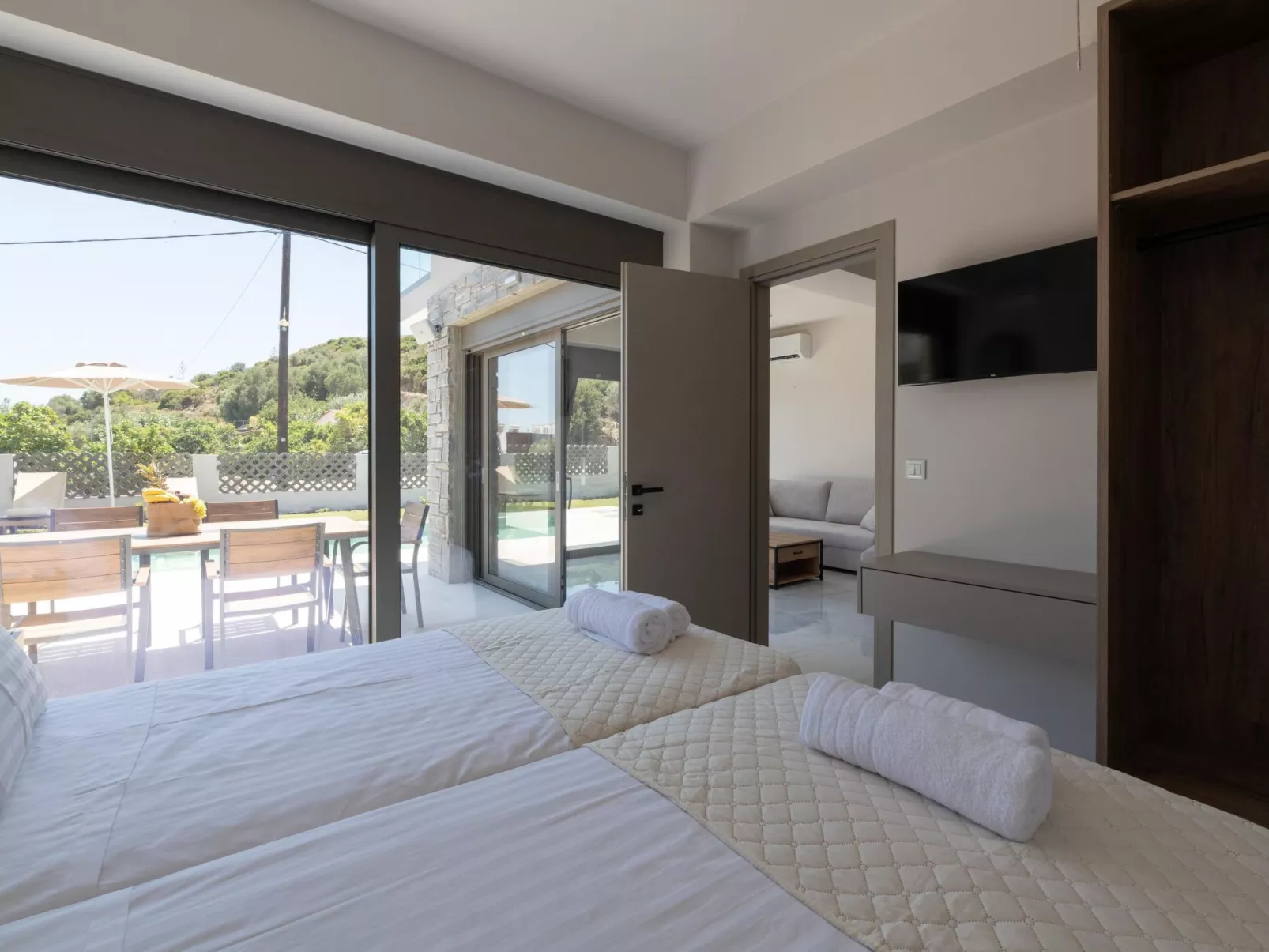 Rhodos Sterne Stellar Villen-Leontas-Dedans