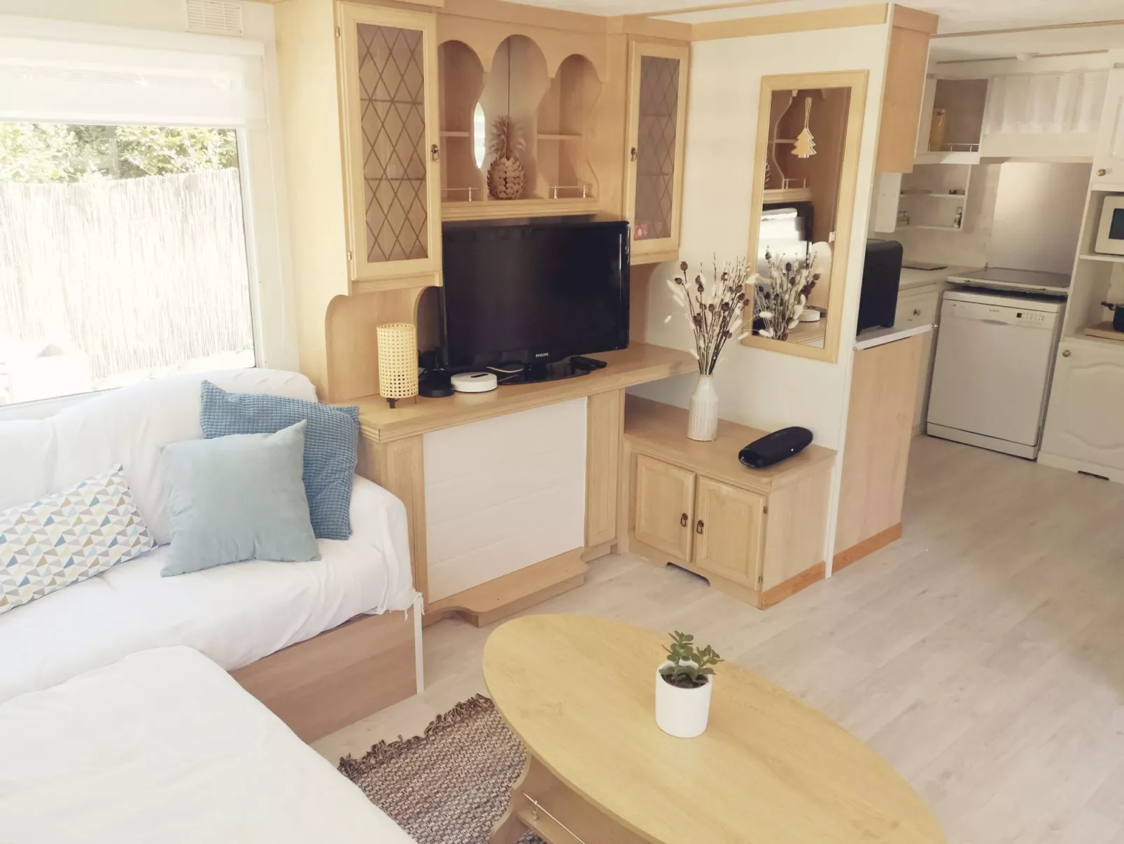 Mobilheim mit privatem Premium-Jacuzzi-Inside