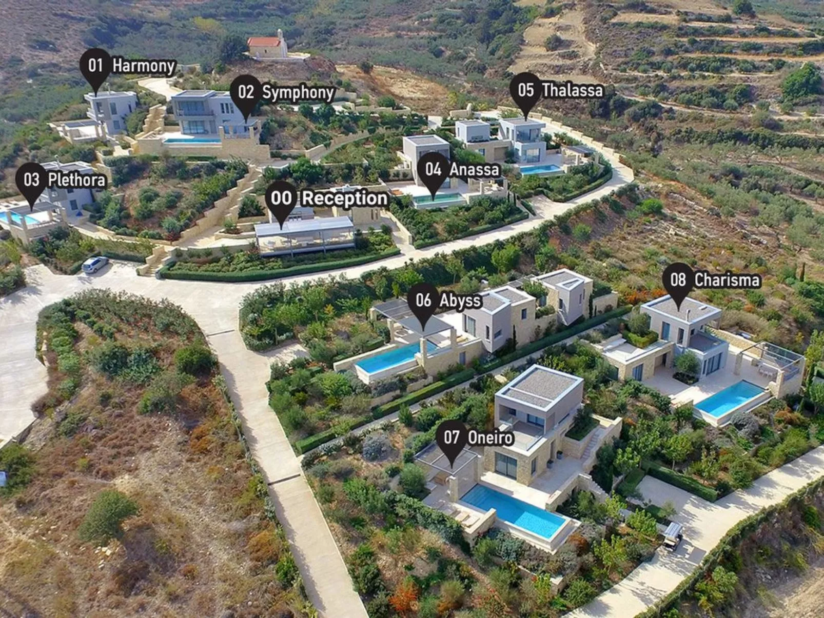 Youphoria Meerblick Villa Anassa 2 Schlafzimmer-Outside