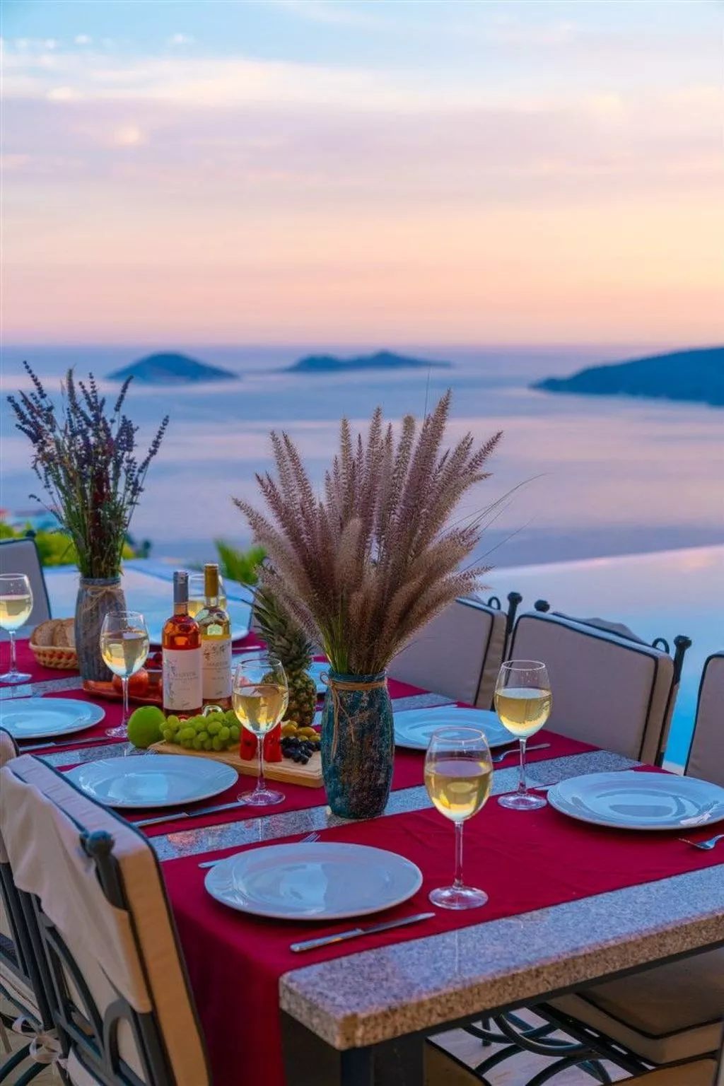 Villa Blueline mit Pool und Meerblick, im Zentrum-Outside