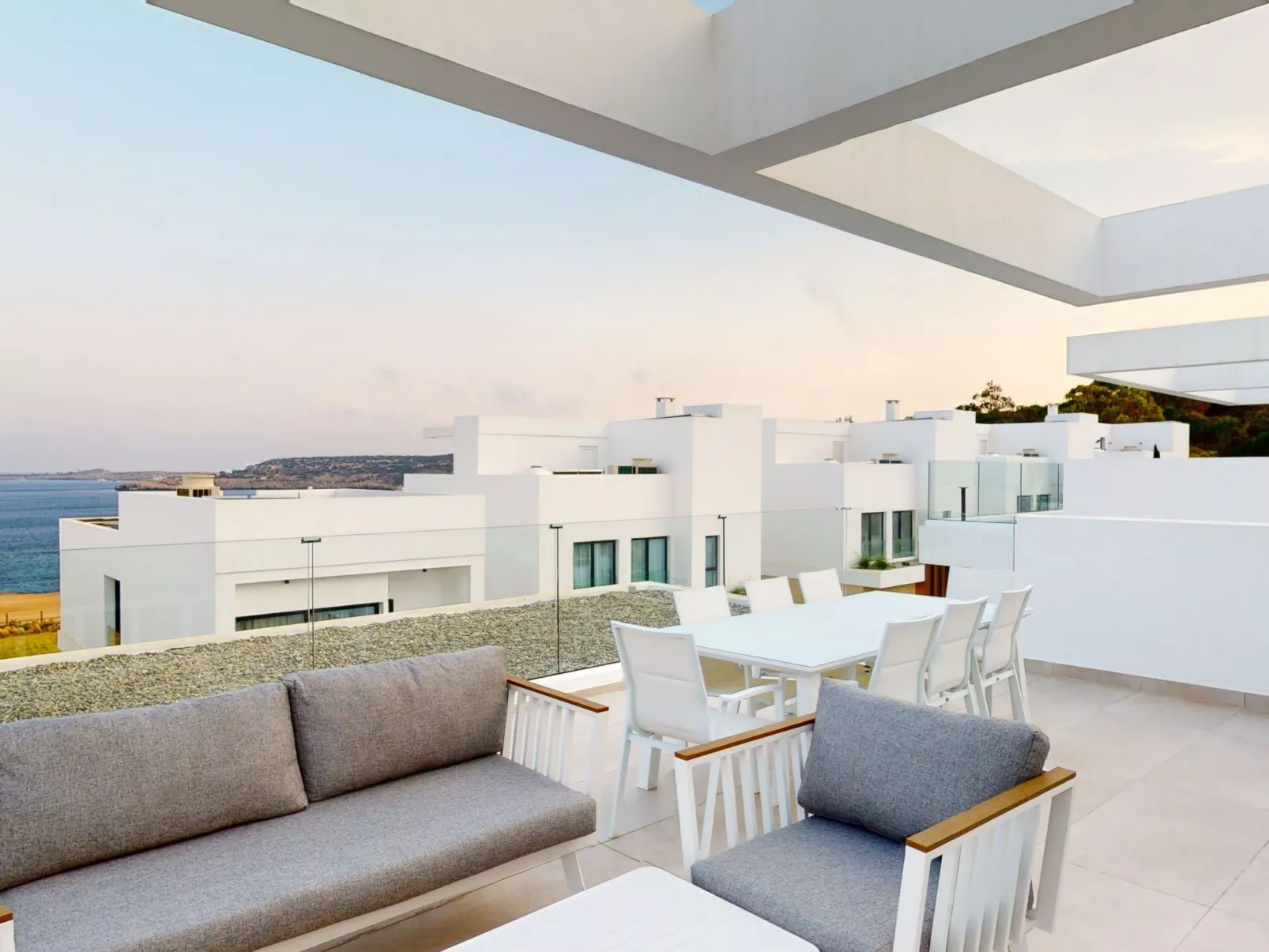 Periyiali Resort - Seitlicher Meerblick Villa Erato - 19-Drinnen