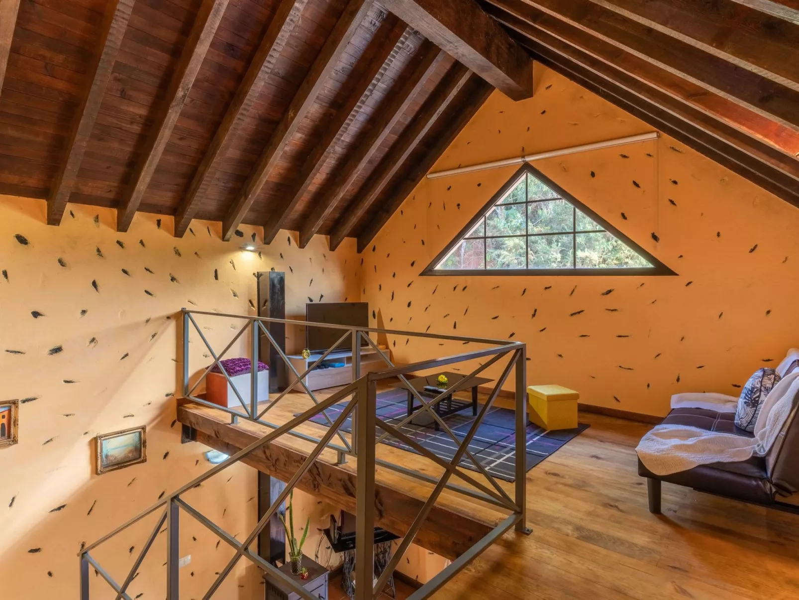 Dorf Sonnenuntergang-Dedans