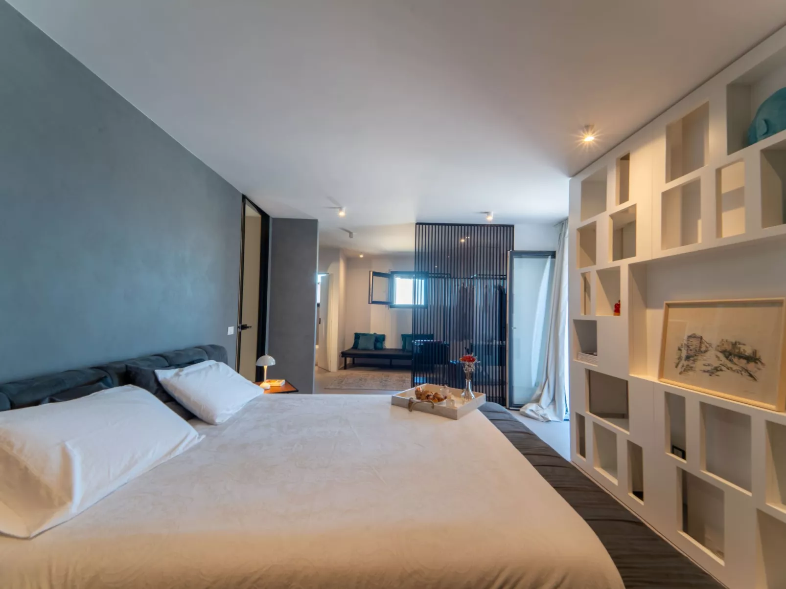 Luxuriöse Flucht mit Meerblick-Dedans