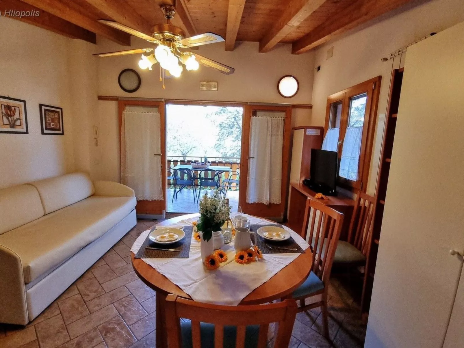 Cottage mit Terrasse-Dedans