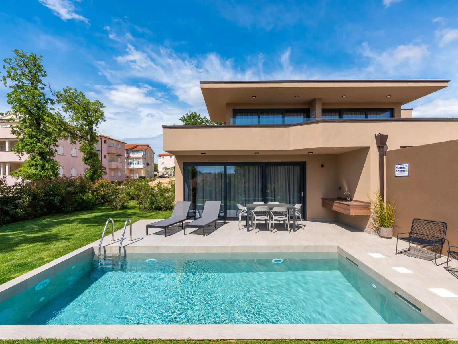 Quercus Village APP 1 mit privatem Pool-Draußen