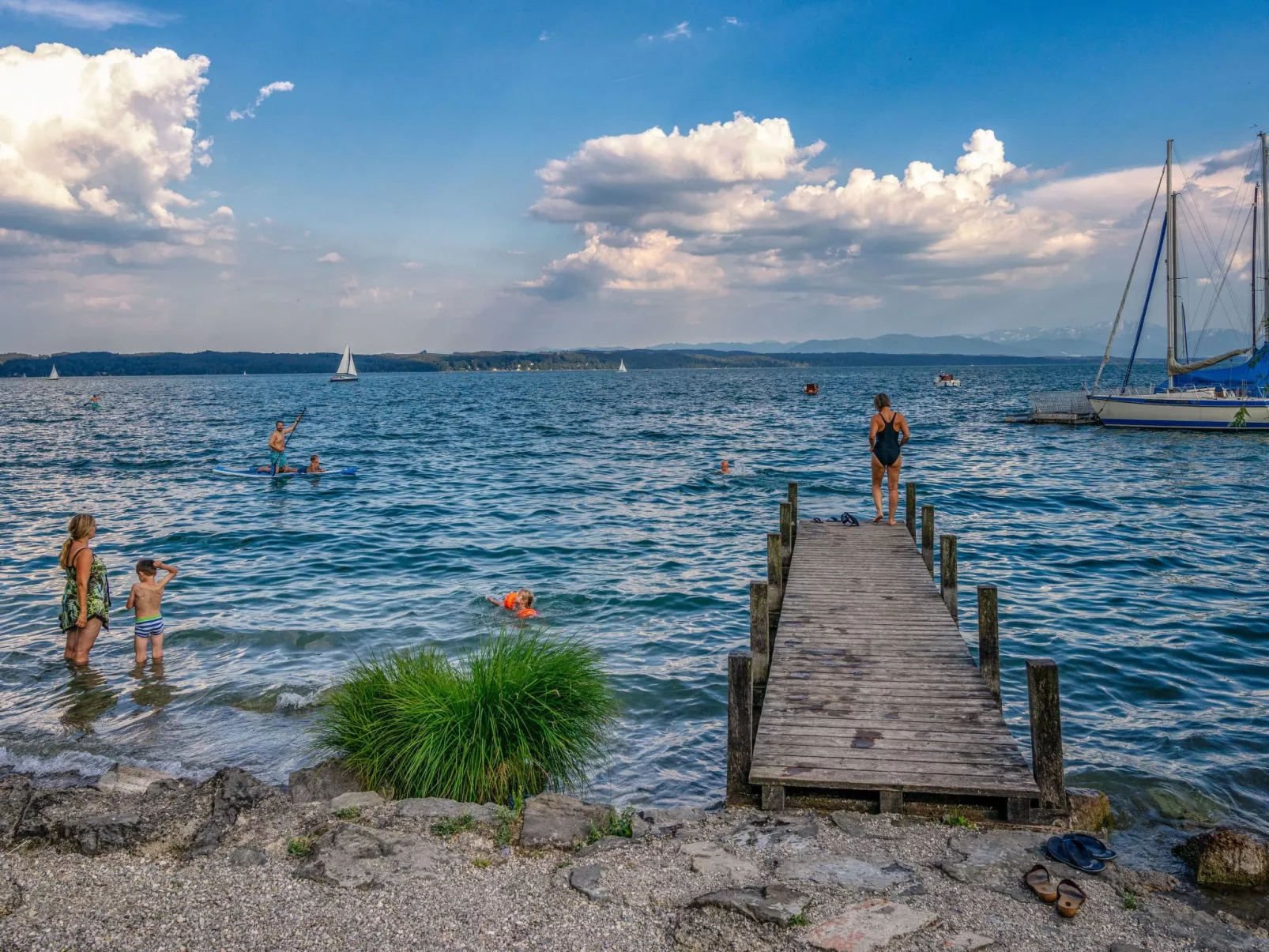 Appartement in Riederau mit Terrasse und Garten-Outside