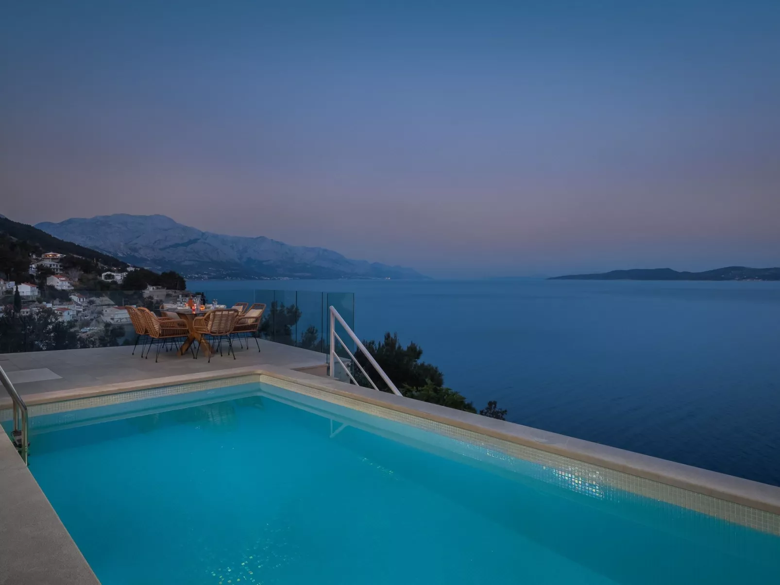 Villa am Strand - Privater beheizter Pool-Outside