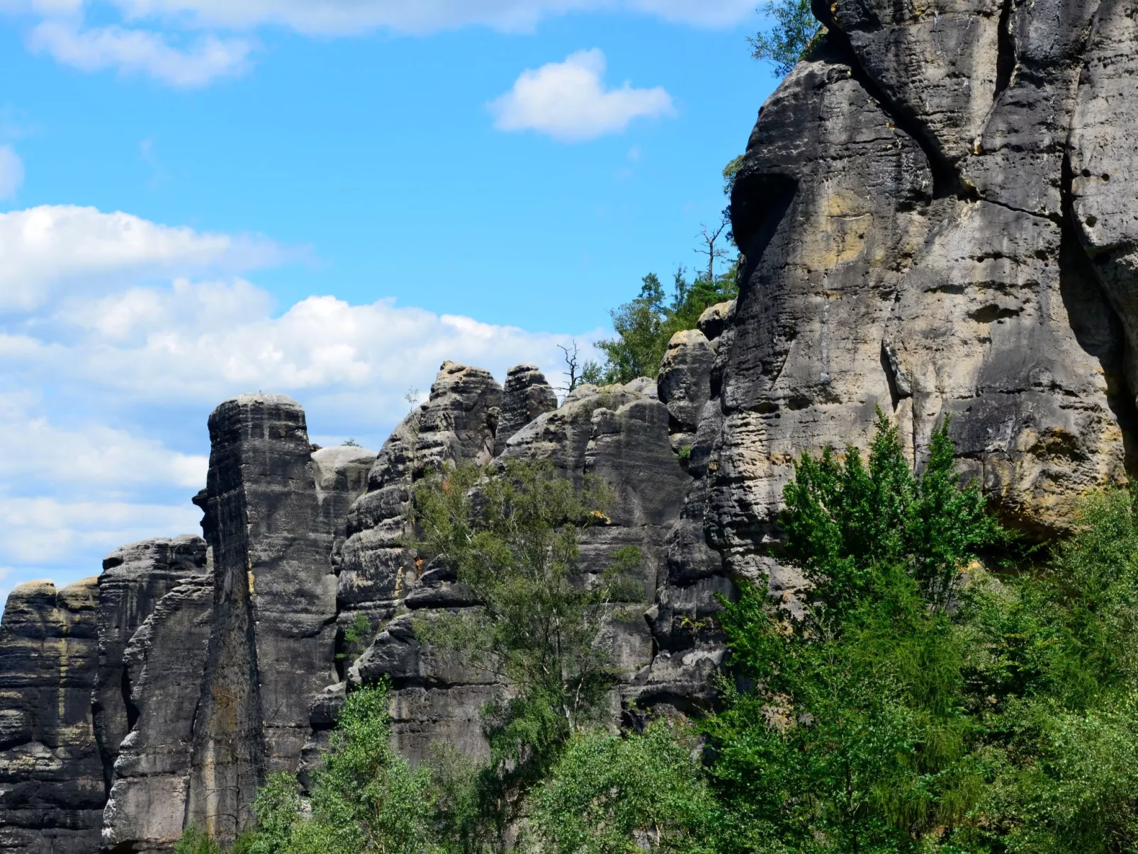Panoramablick in Königstein-Dehors