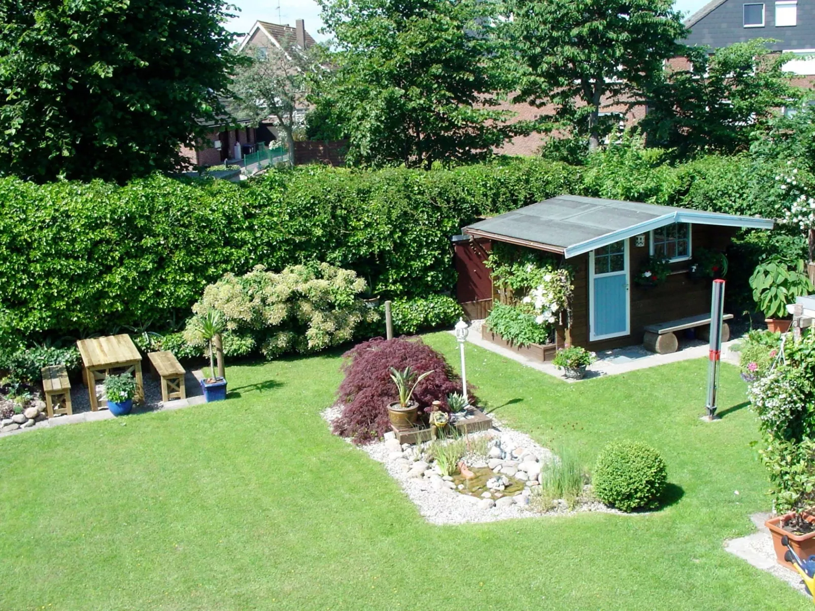 Wohnung in Neue Tiefe mit Terrasse, Garten und Grill-Draußen