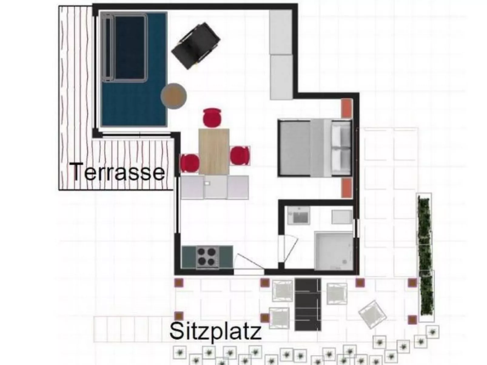 Studio Ruben 2-Bett Wohnung-Inside