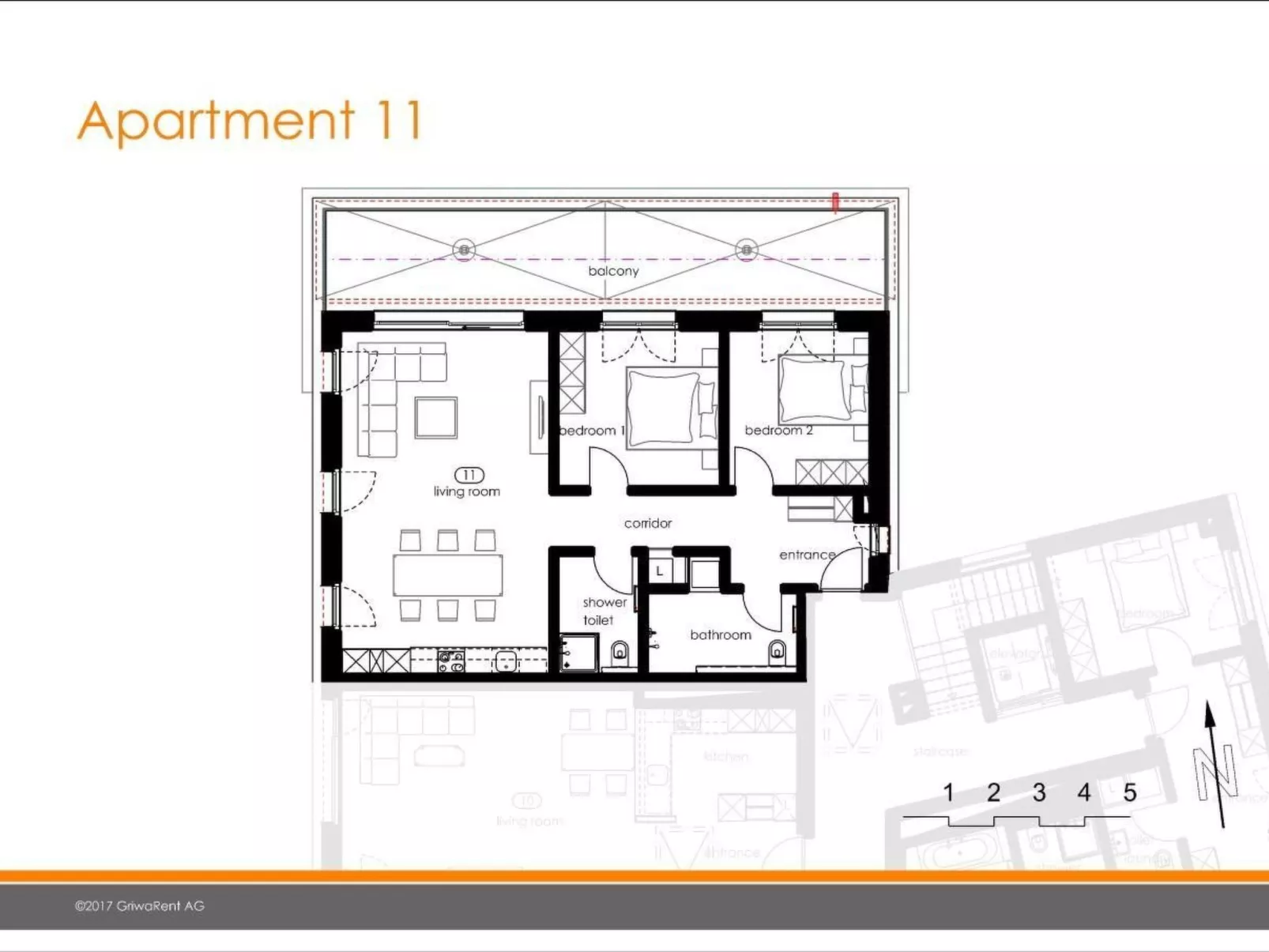 Apartment Anemone-Dedans