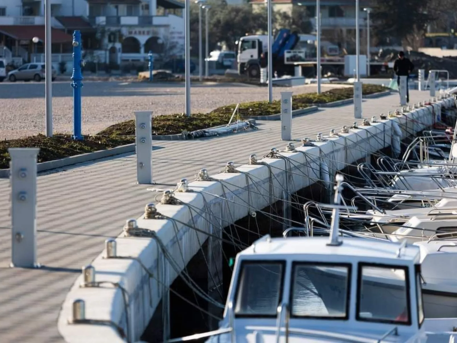 Mobilheim mit Blick auf das Wasser-Outside