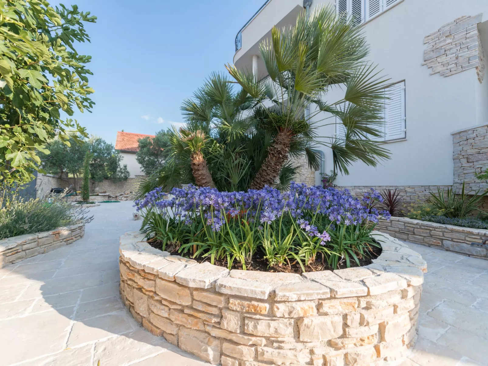 Wohnung "Villa Kos A-1" mit Pool-Draußen
