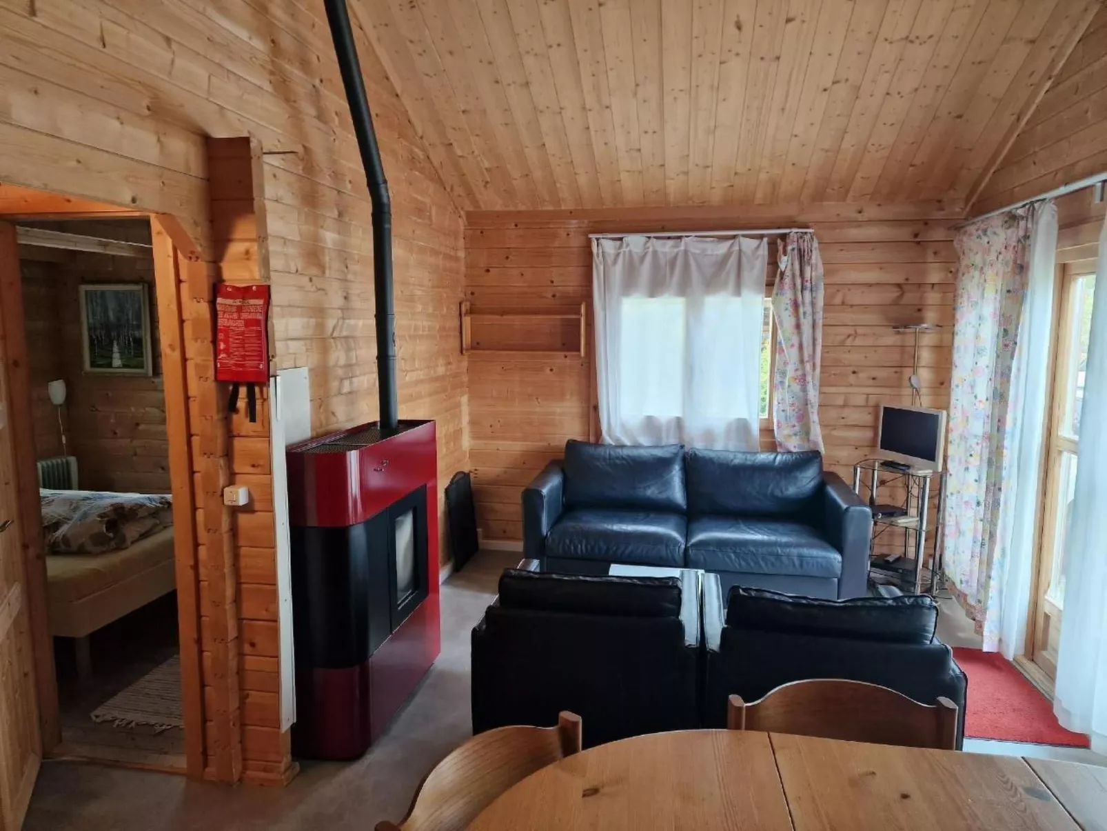 Chalet/ Blockhaus auf Camping-Drinnen