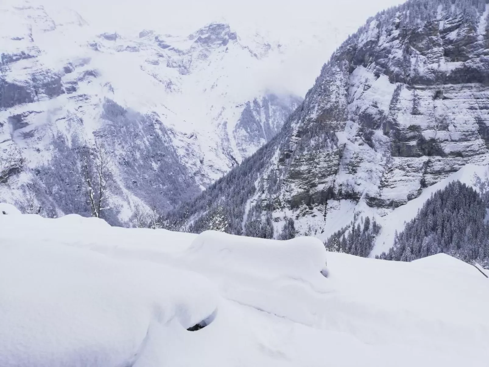 Mit Bergblick-Dehors