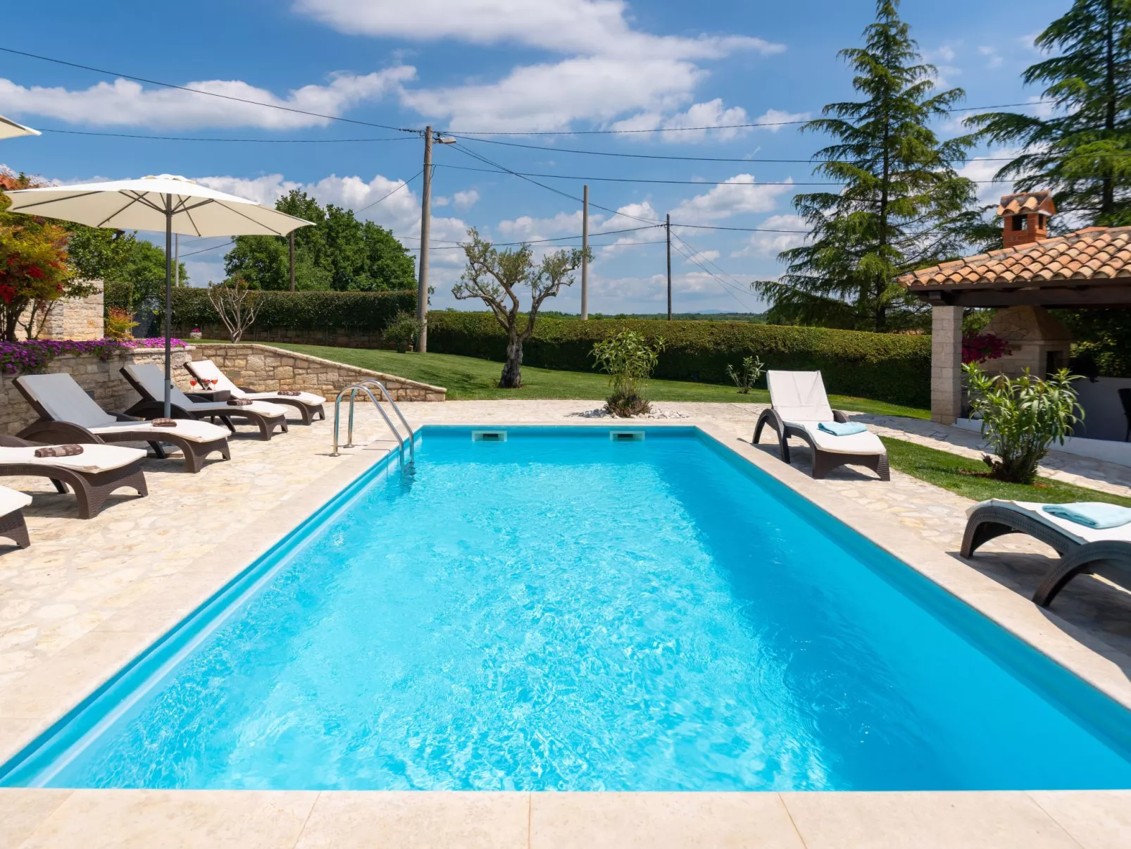Landhaus Villa Casa Danijel mit Pool und Meerblick-Dehors
