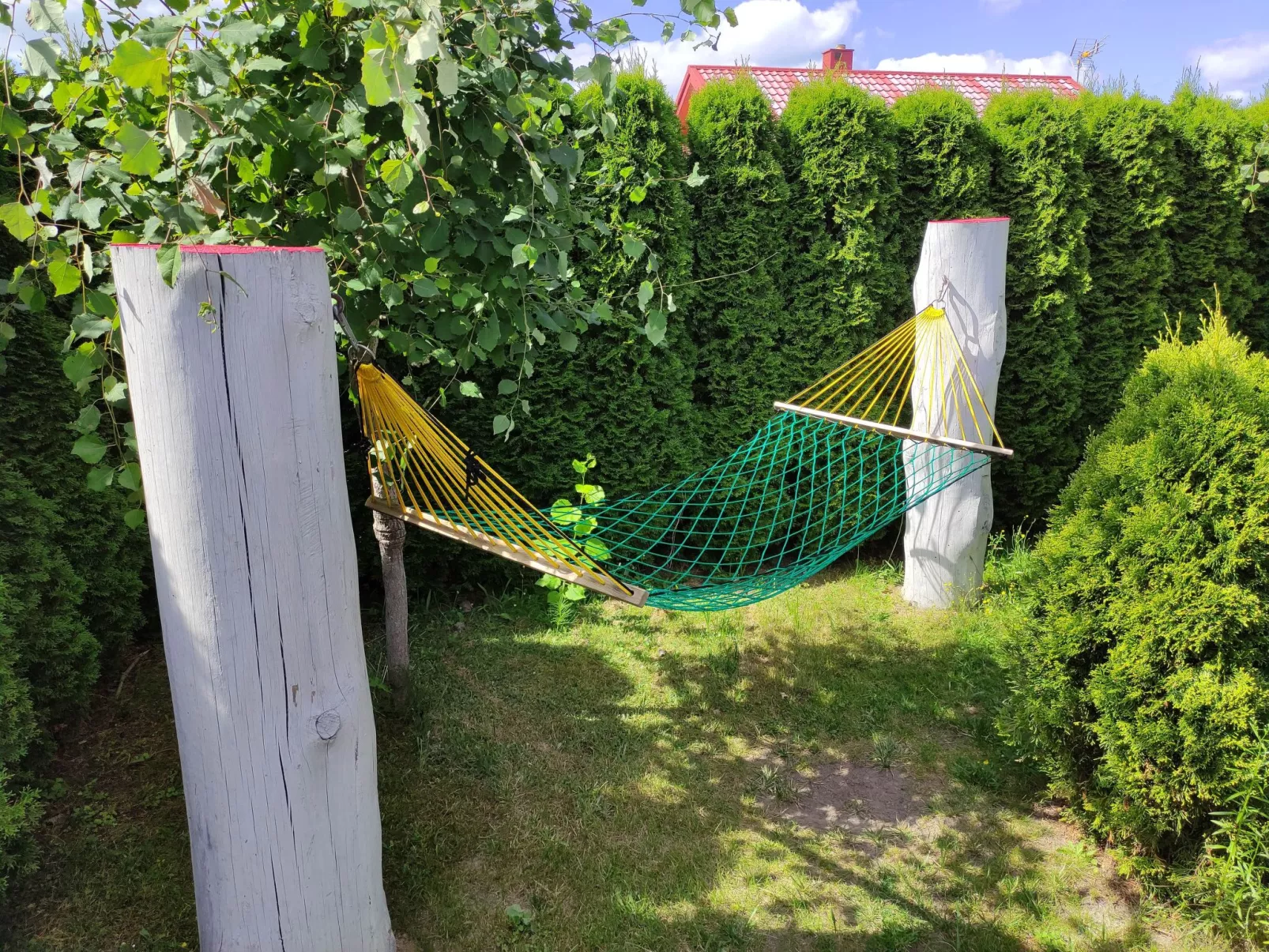 Modernes Ferienhaus in Biebrowo mit Grill, Garten und Terrasse-Dehors