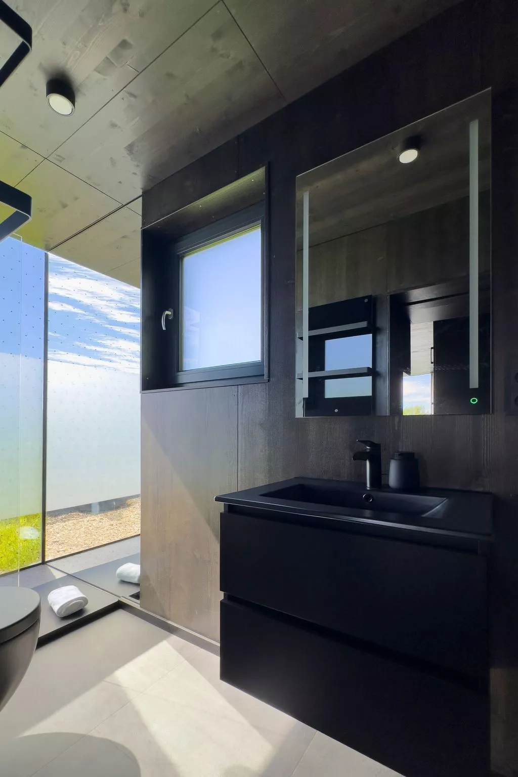 (4)Cabin Style Sauna-Drinnen