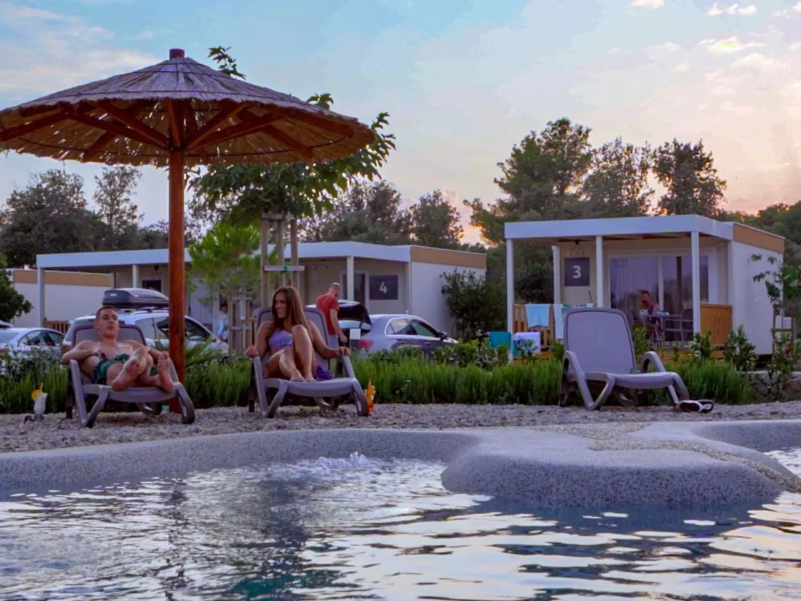 Mobilheim direkt am Strand-Outside