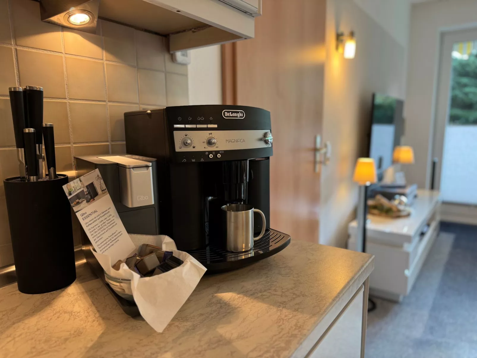 Ferienwohnung mit Infrarotwärmekabine-Drinnen