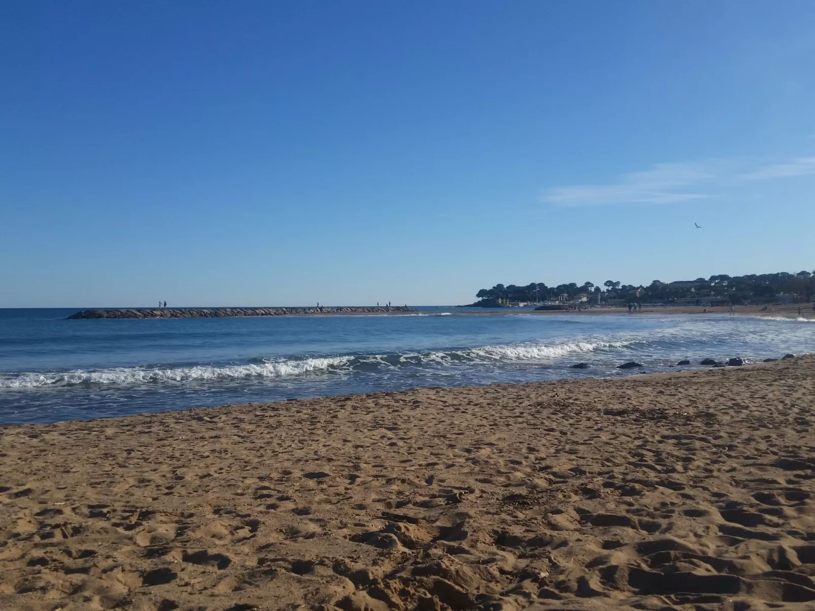 Die Sonne der Côte d'Azur-Draußen