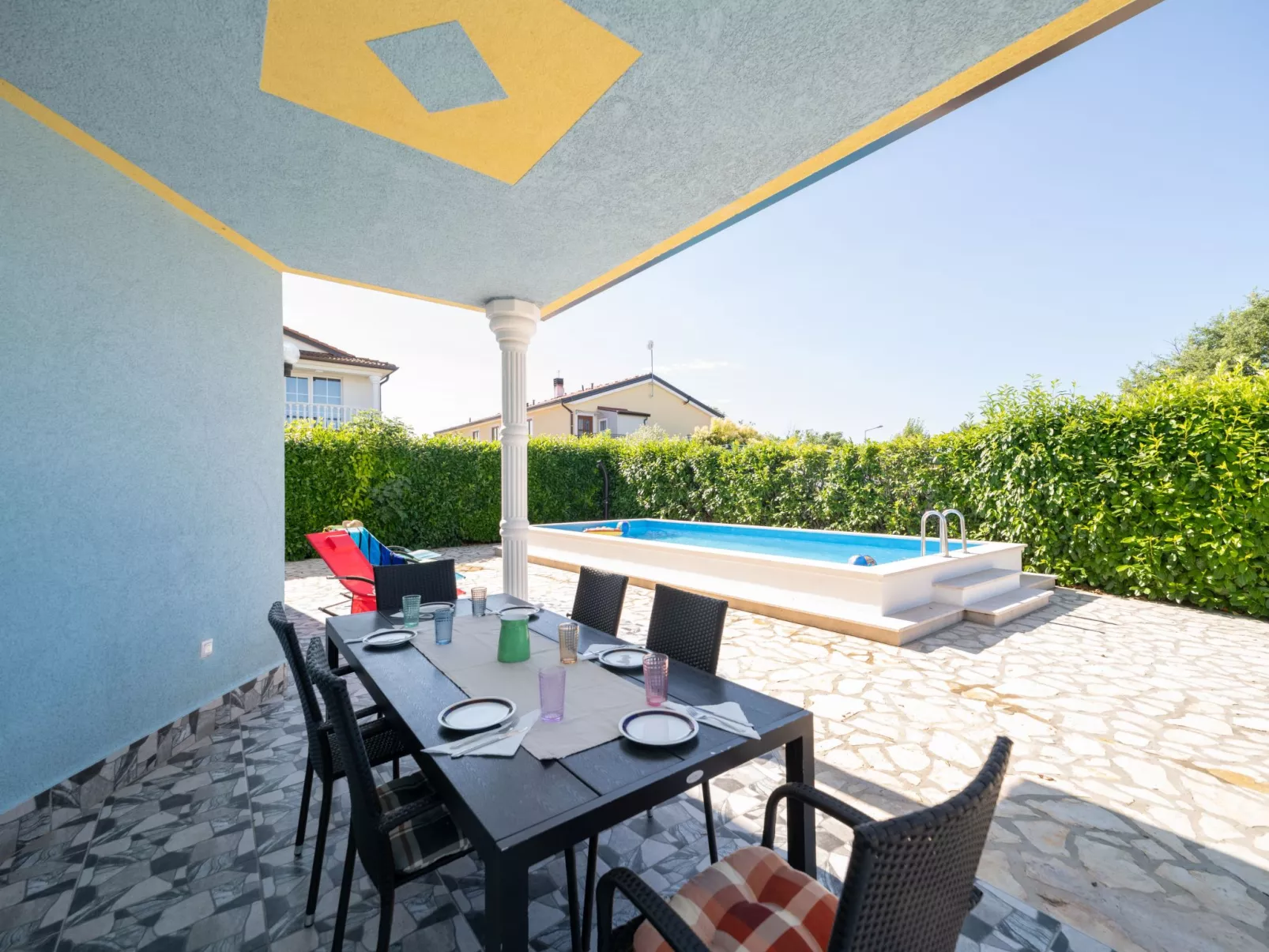 "Casa Tarra" mit eigenem Pool-Draußen