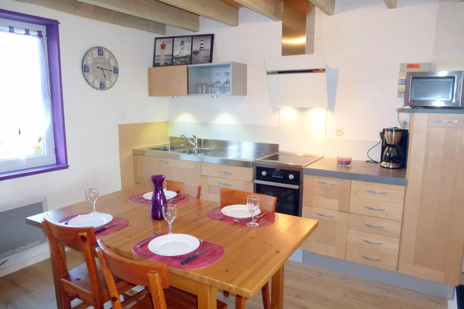 Ferienhaus in unmittelbarer Strandnähe Cléder-Kitchen