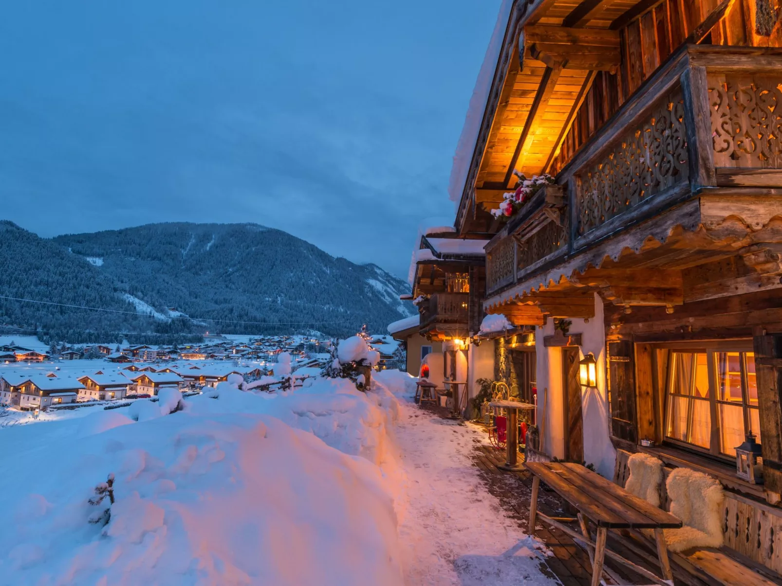 Im Almdorf in Flachau-Dehors