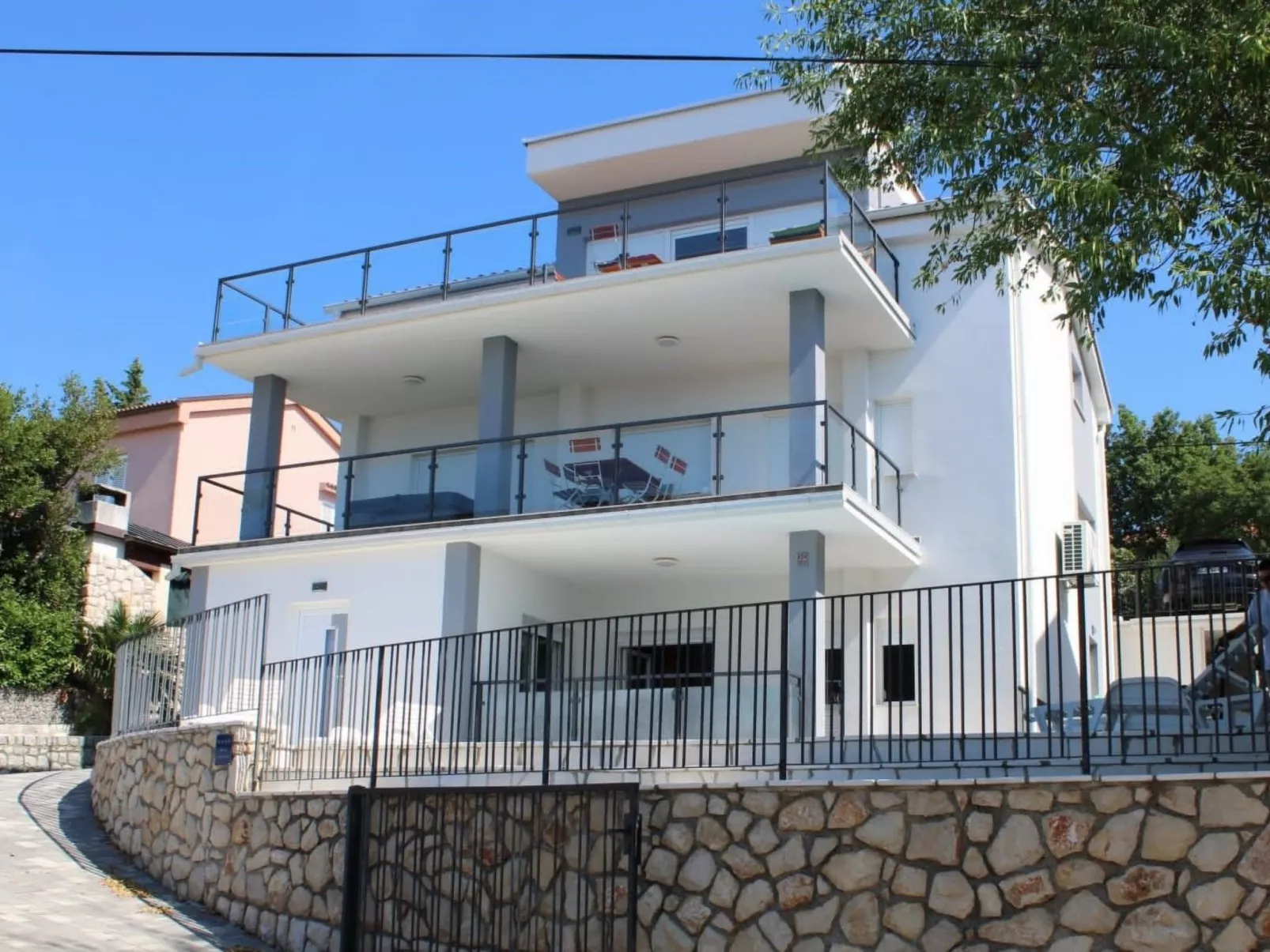 Appartement mit Terrasse, Meerblick, Jacuzzi, Außenpool-Outside