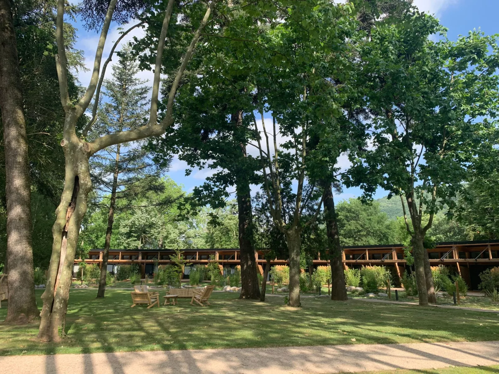 Ecolodge 4 pers mit Spa-Draußen