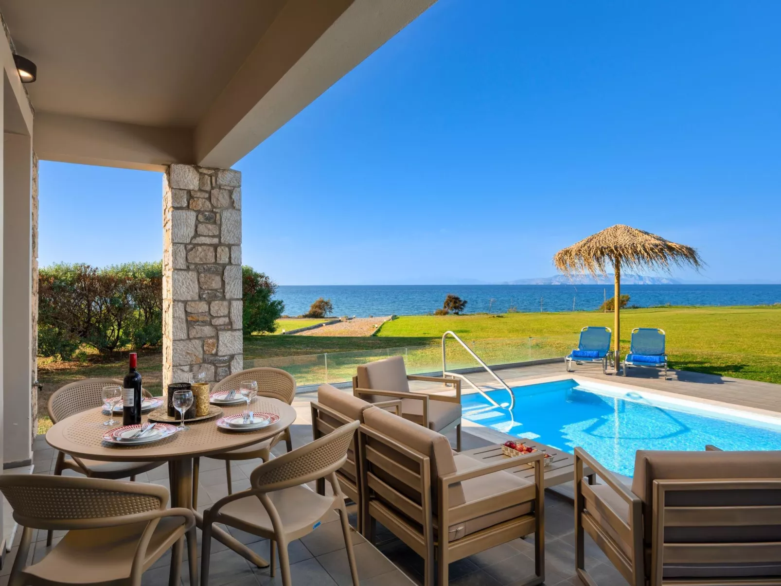 Wunderschöne Steinvilla Attalos-Dehors